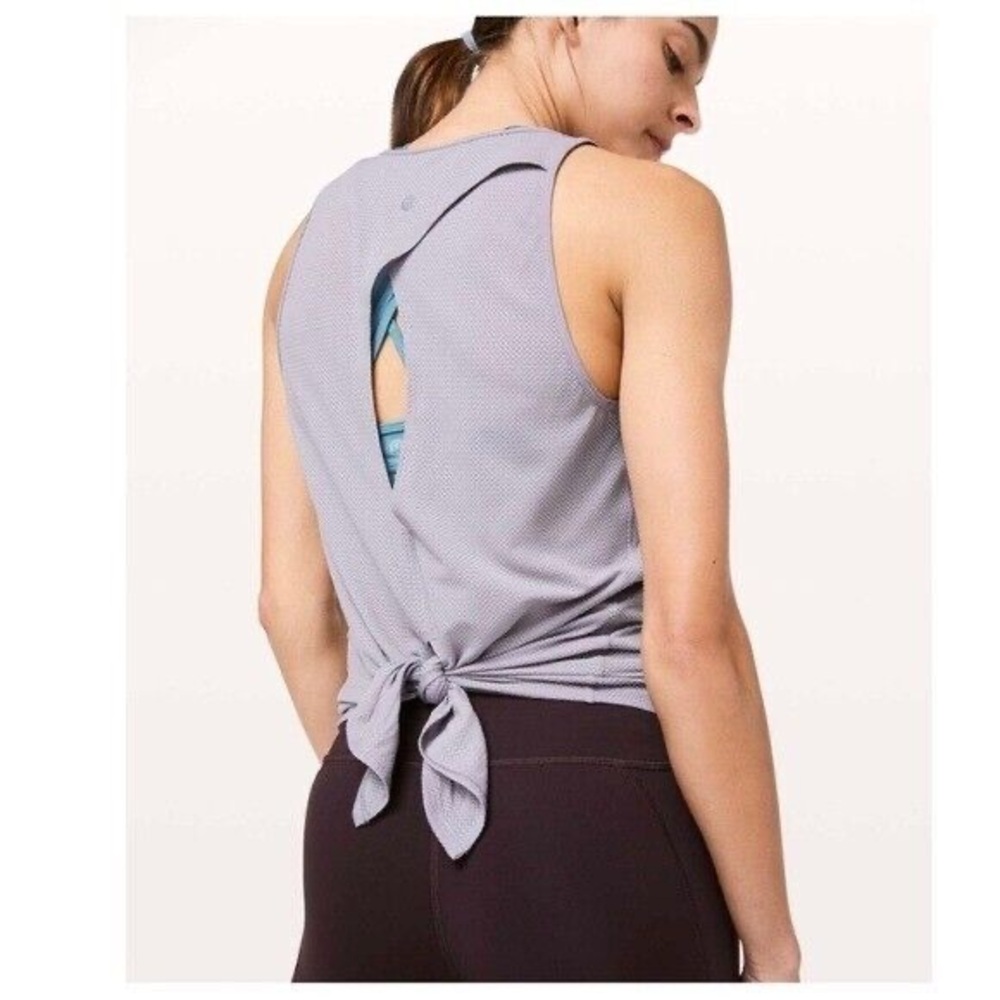 Lululemon Lavender All Tied Up Tank